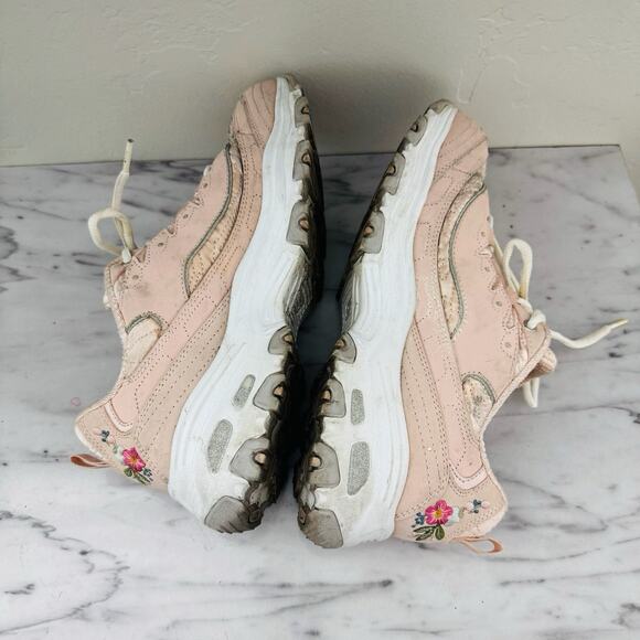 Skechers D’lights Bright Blossoms Pink Sneakers Women’s Size 8 - Picture 5 of 8